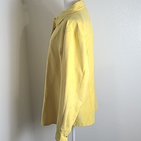 Carolina Colours Yellow Faux Suede Buttondown Jacket/Shirt, Size 18/20W - Picture 5 of 7
